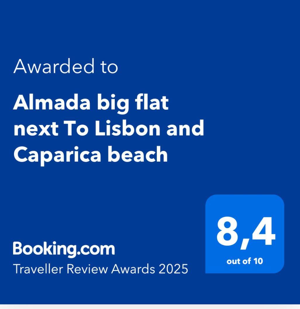 Almada Big Flat Next To Lisbon And Caparica Beach Eksteriør bilde